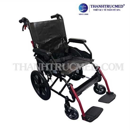Xe lăn XL-82-16PVC vành đúc có phanh