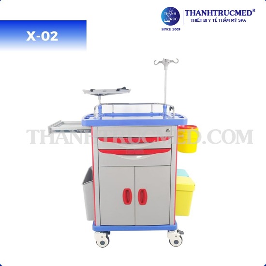 Xe đẩy y tế X-02 phù hợp với nhân viên y tế
