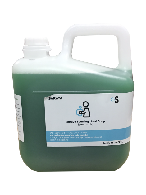 Xà phòng rửa tay sát khuẩn SARAYA FOAMING HAND SOAP (GREEN APPLE) – 5KG